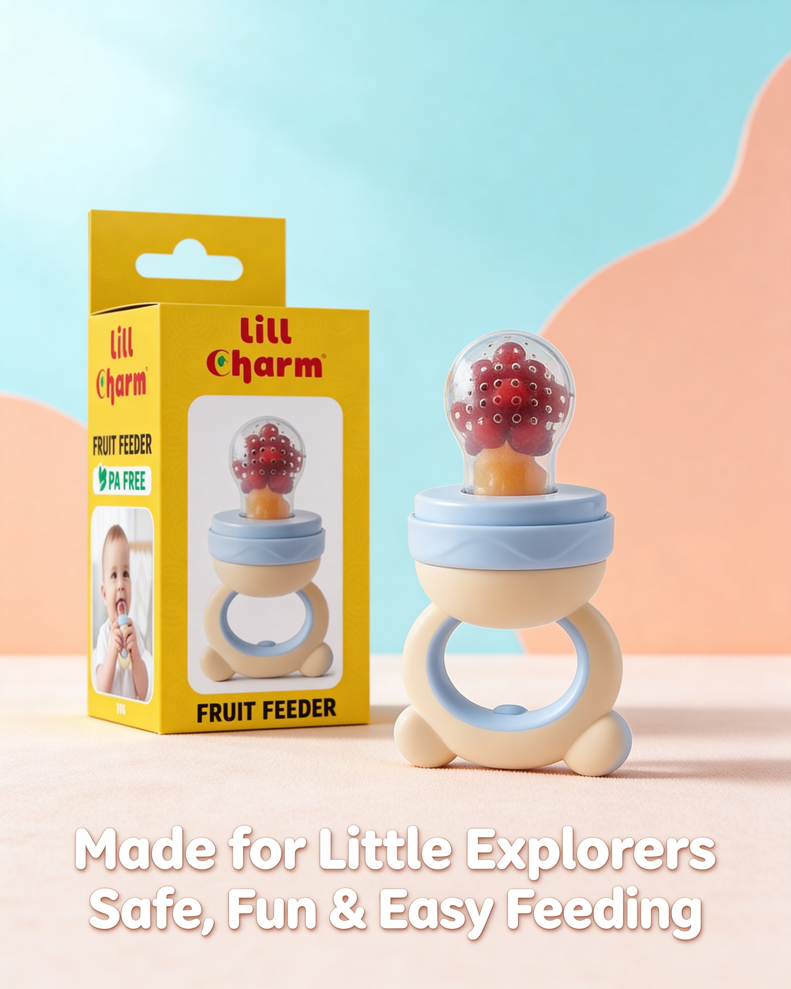 Baby Fruit Nibbler and Silicone Food Feeder